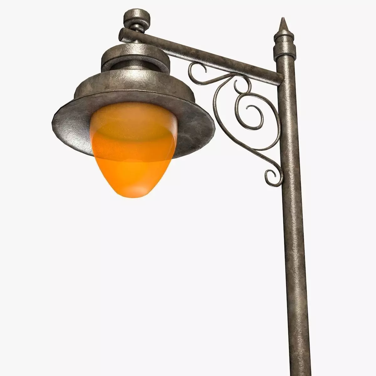 Street Lantern Low-poly 3D model_1