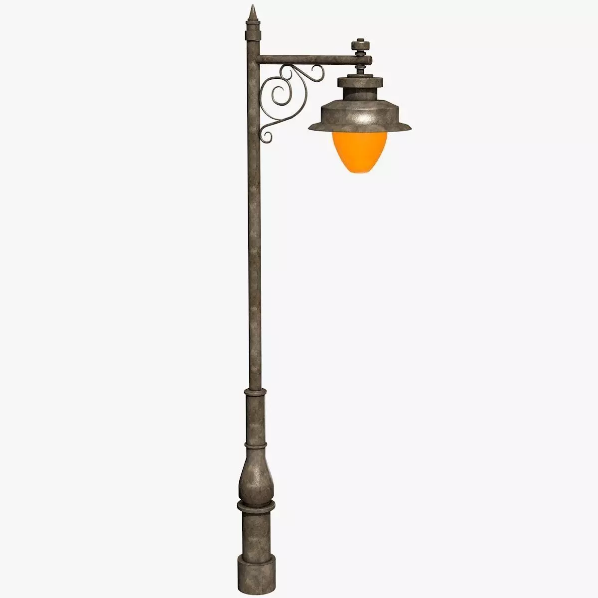 Street Lantern Low-poly 3D model_8