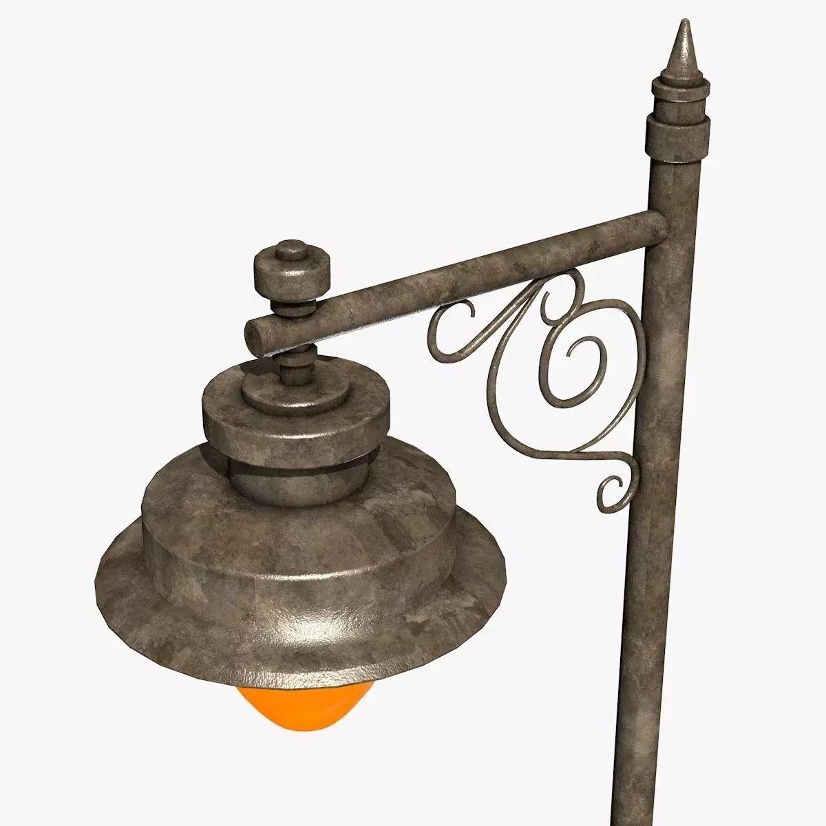 Street Lantern Low-poly 3D model_5