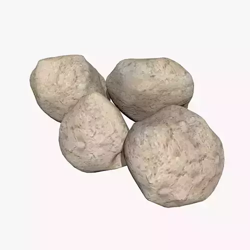 Four Stones Low-poly 3D model