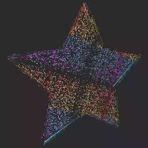 Colorful Star Explosion 