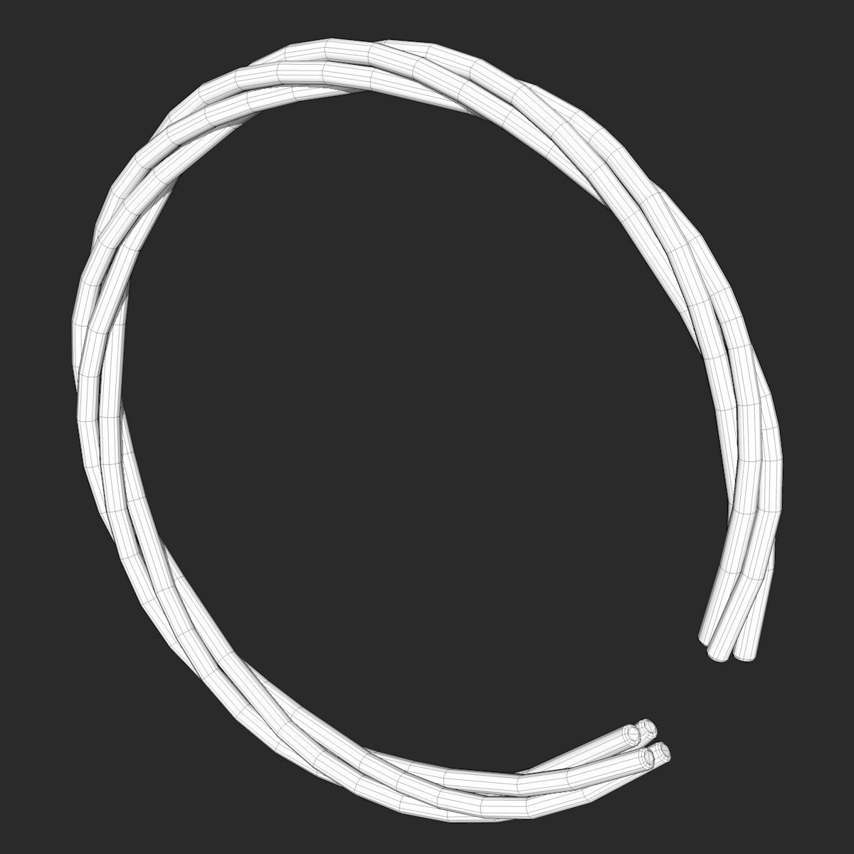 4 Different Rope Models  3D model_31