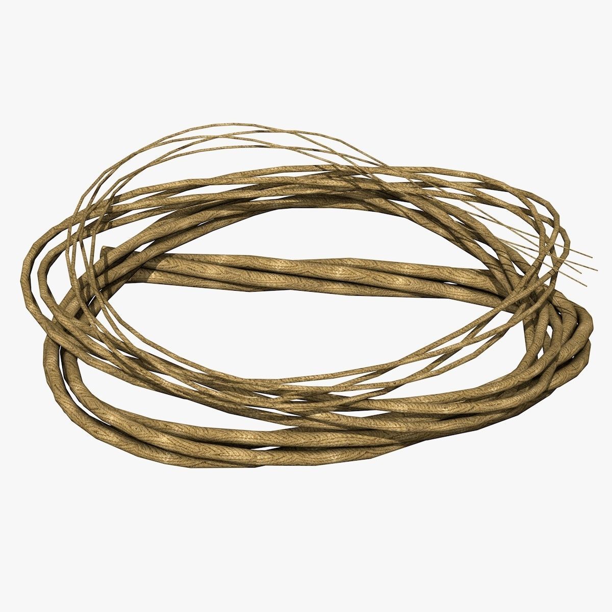 4 Different Rope Models  3D model_3