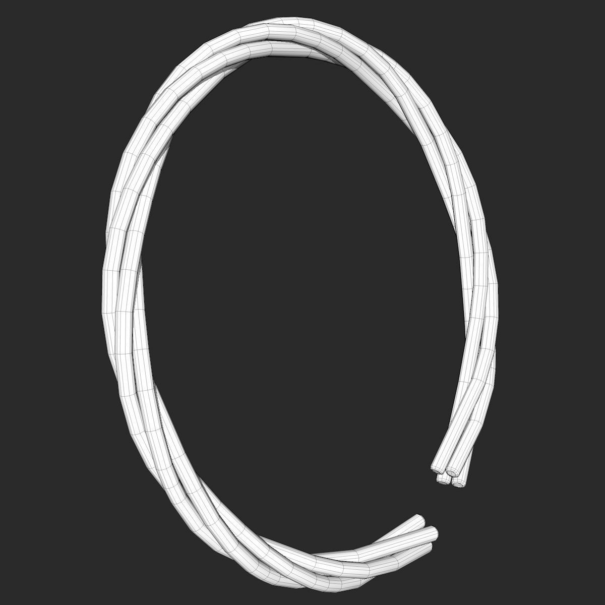 4 Different Rope Models  3D model_32