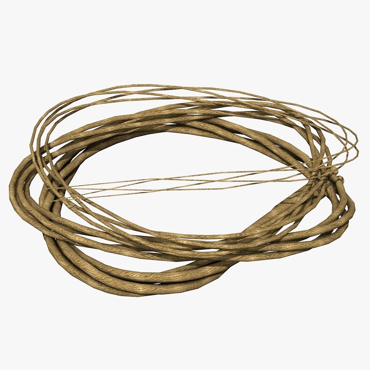 4 Different Rope Models  3D model_1