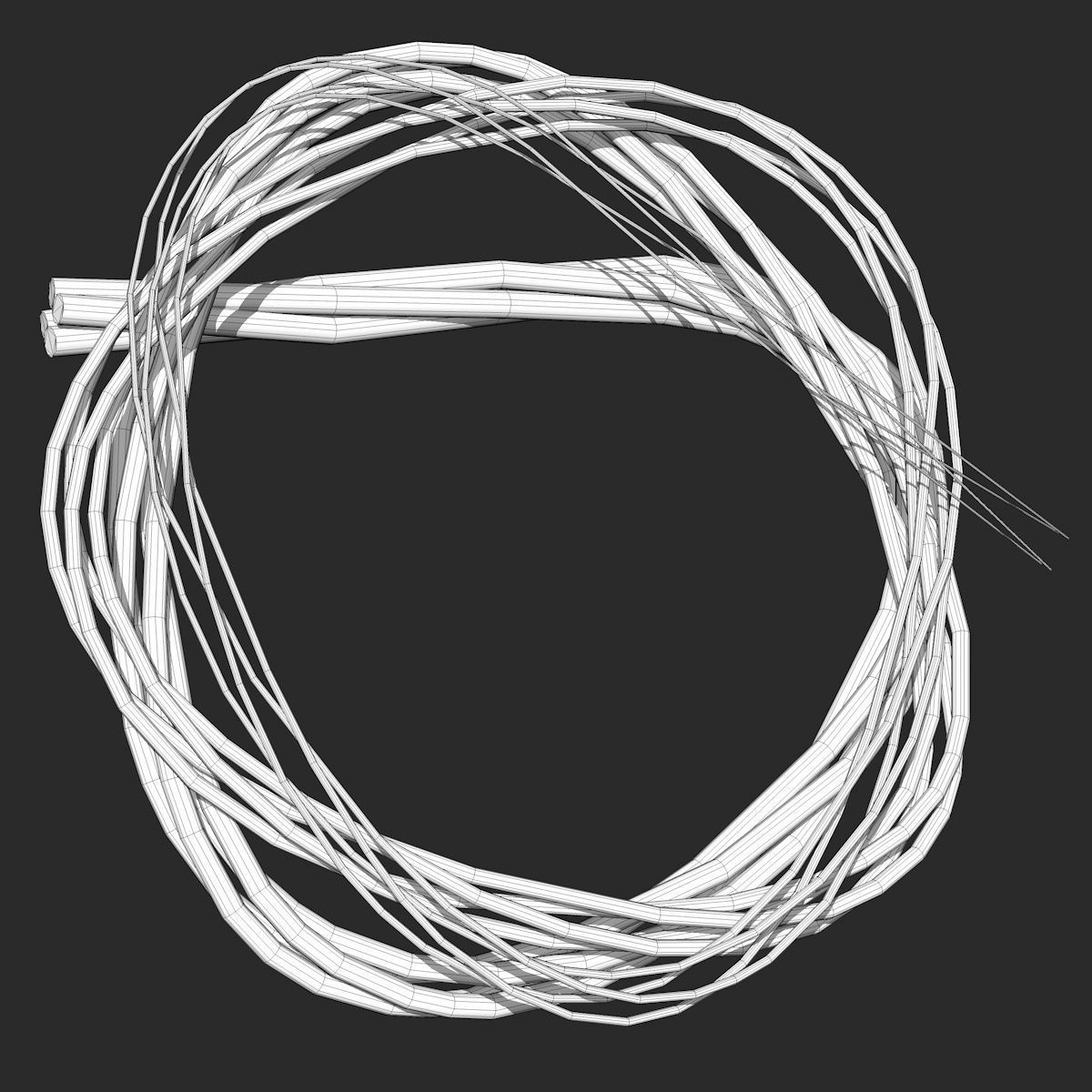 4 Different Rope Models  3D model_9