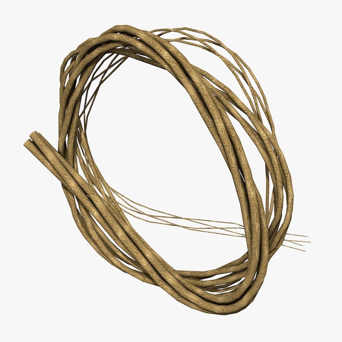 4 Different Rope Models  3D model_2