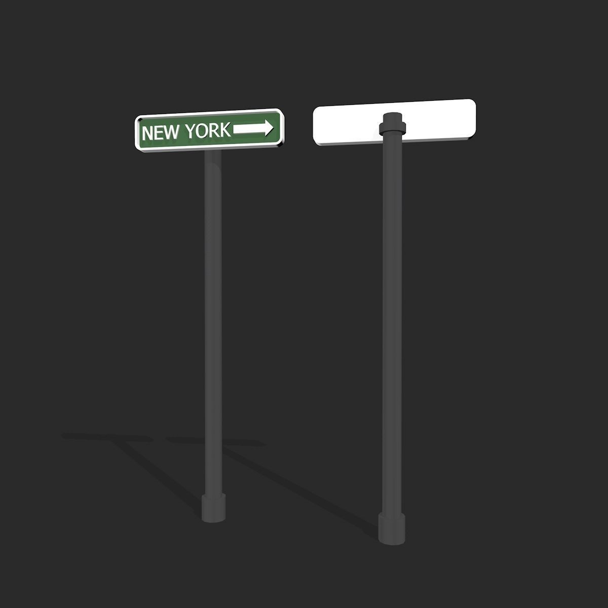 Road Signs  3D model_8