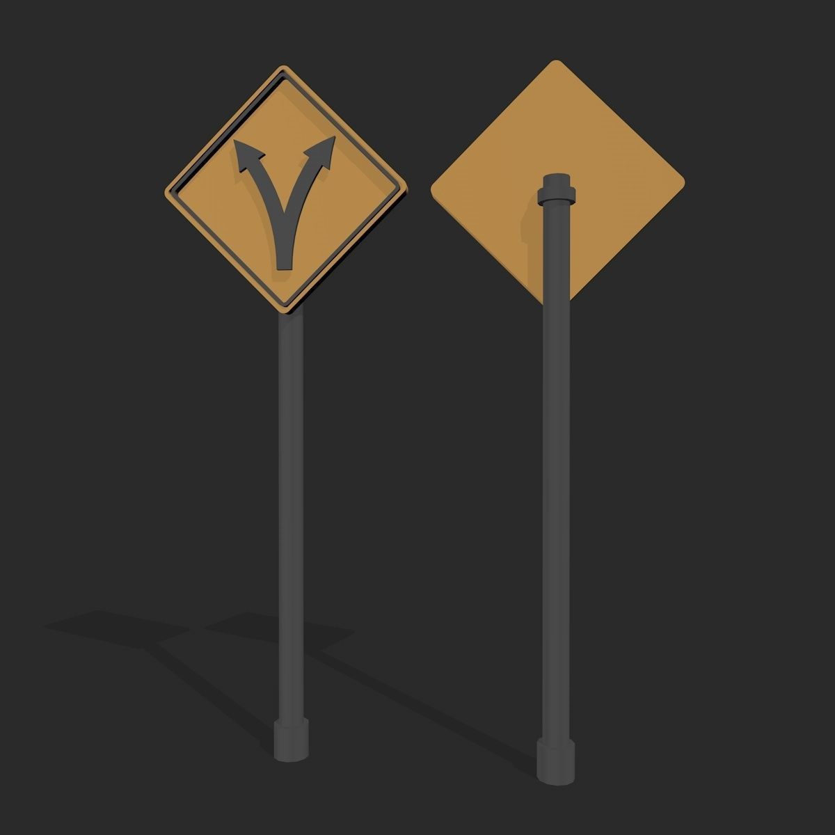 Road Signs  3D model_6