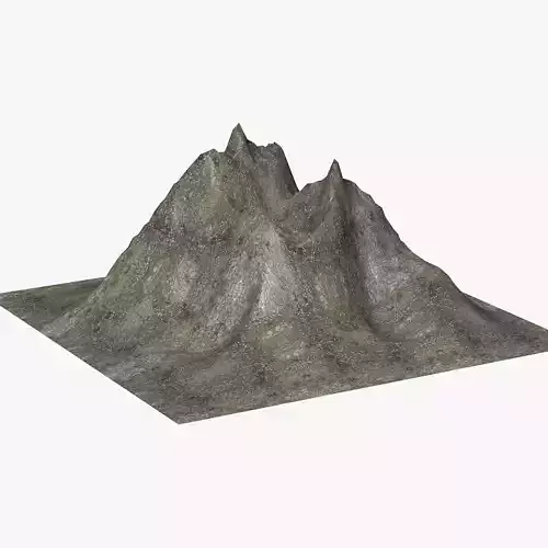 Mountain Landscape Low-poly 3D model