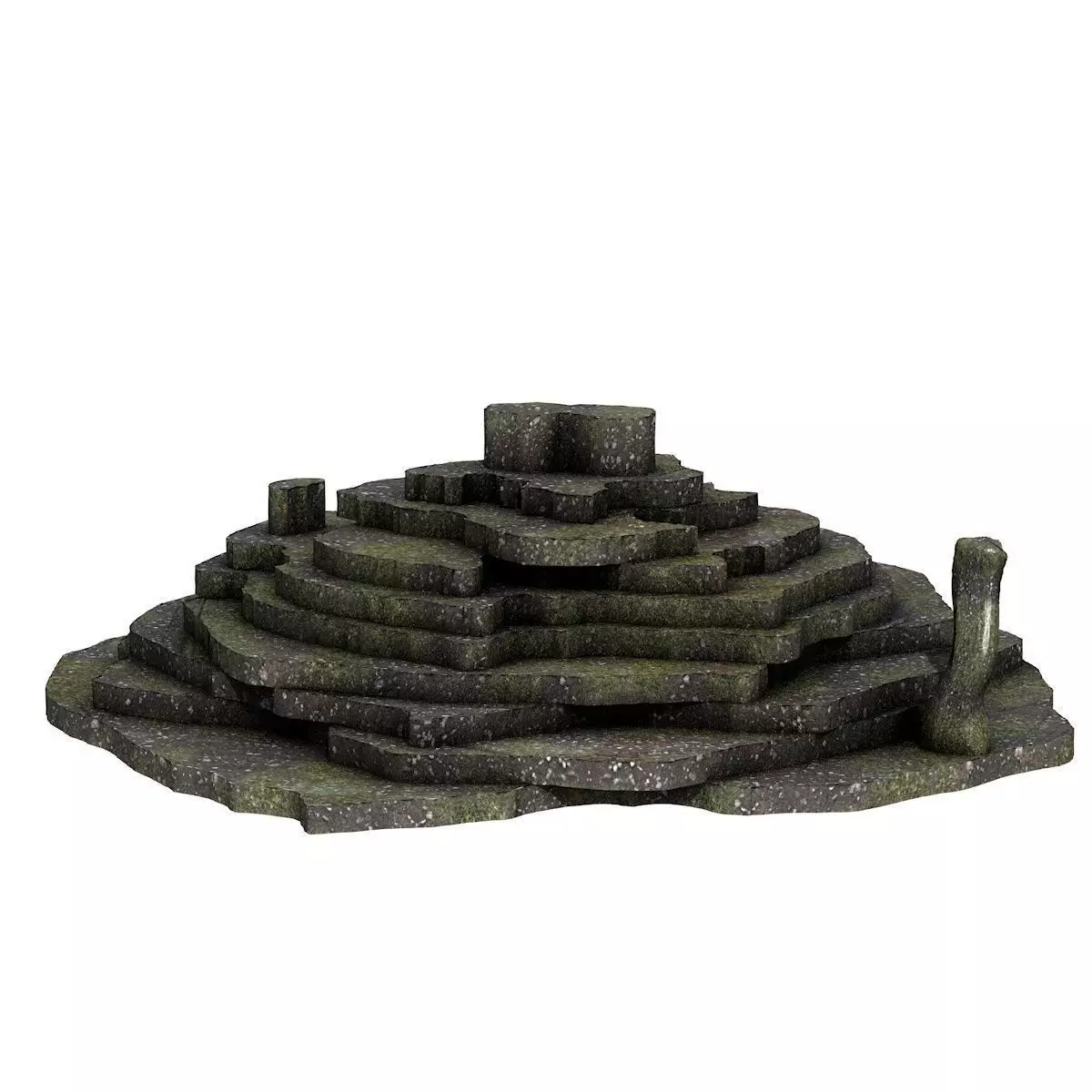 Stone Terrain Low-poly 3D model