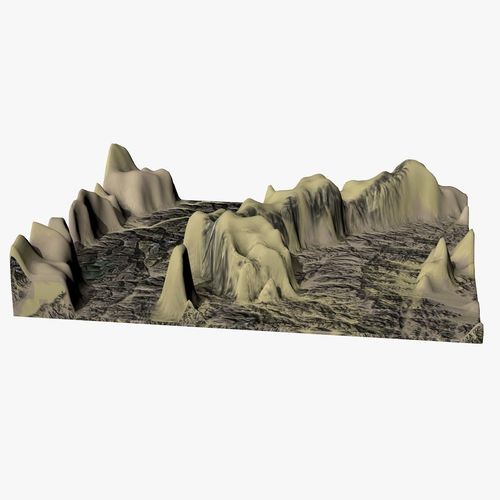 Mountain Landscape Low-poly 3D model