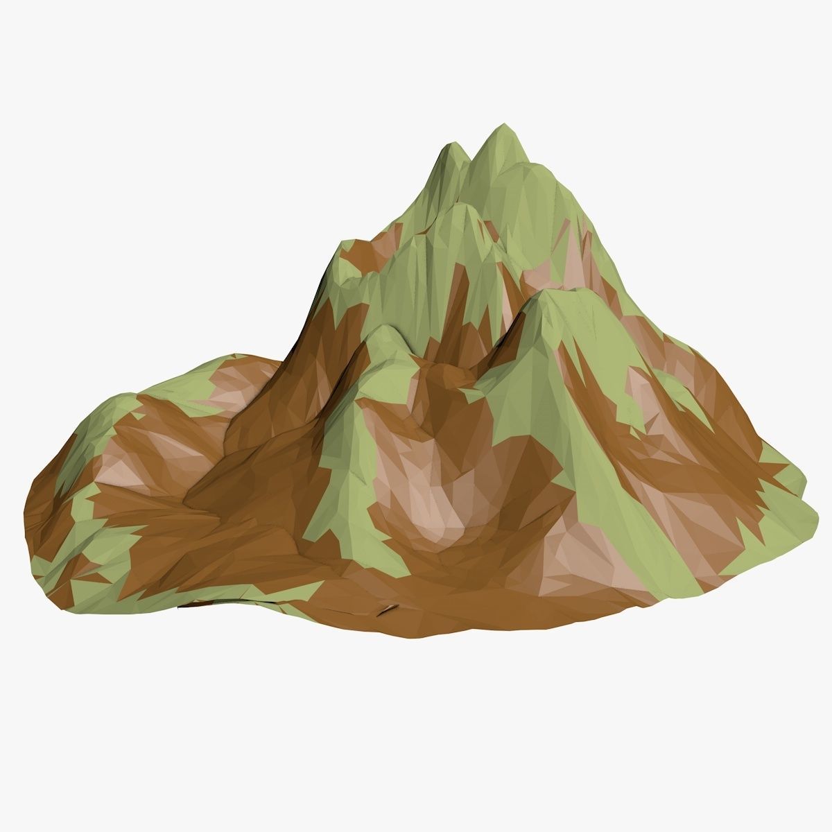 Mountain Landscape Low-poly 3D model_5