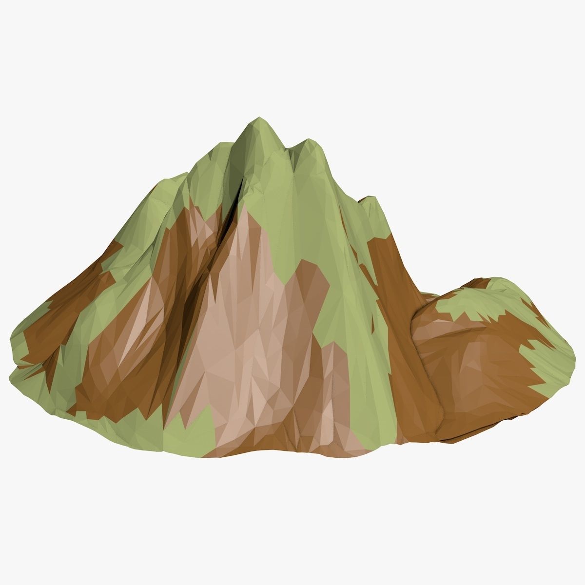 Mountain Landscape Low-poly 3D model_2