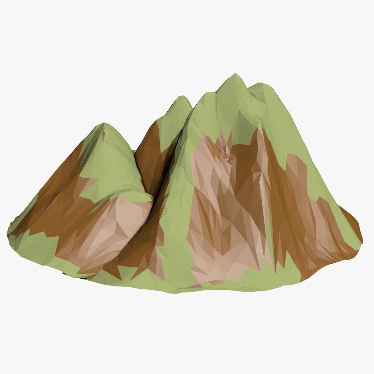 Mountain Landscape Low-poly 3D model_1