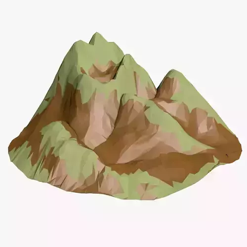 Mountain Landscape Low-poly 3D model