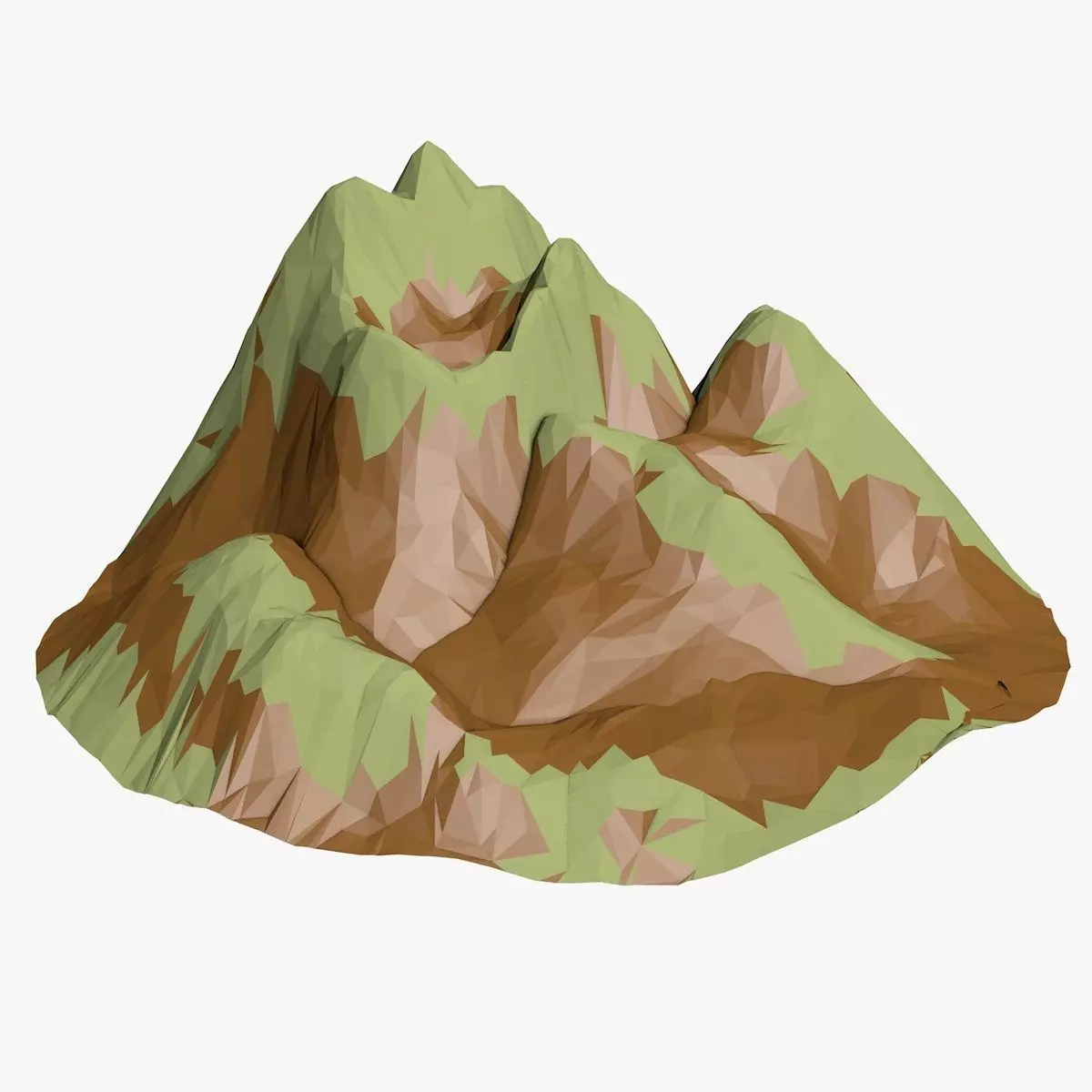Mountain Landscape Low-poly 3D model_0