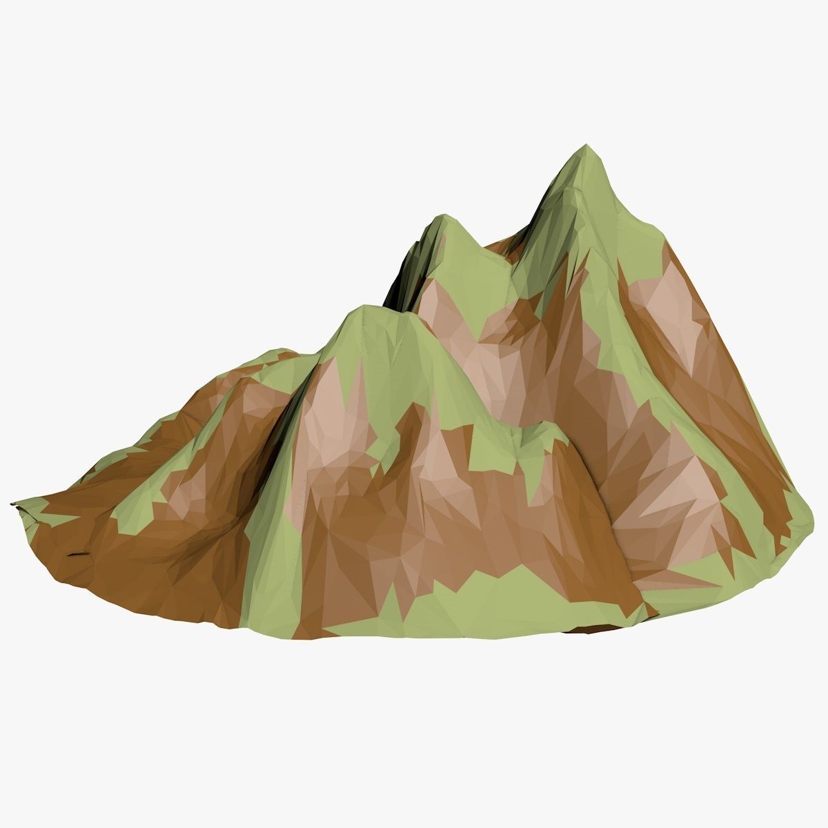 Mountain Landscape Low-poly 3D model_3