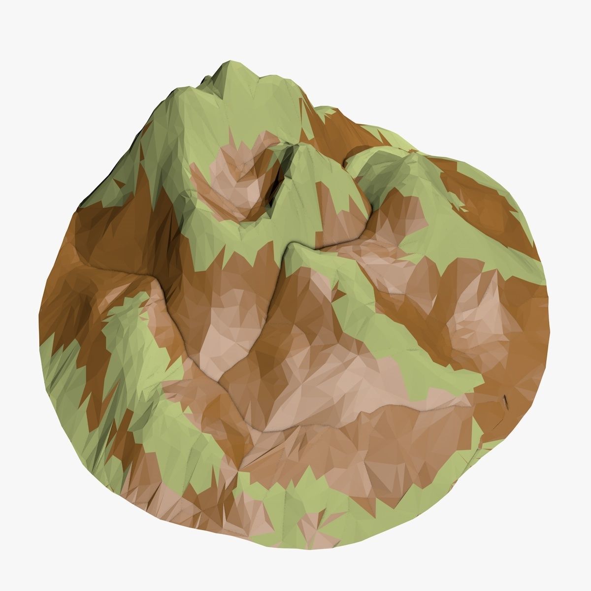 Mountain Landscape Low-poly 3D model_6