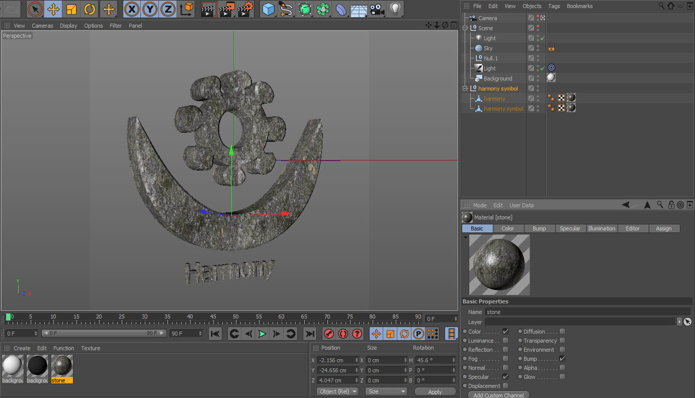 Harmony Symbol 3D model_5