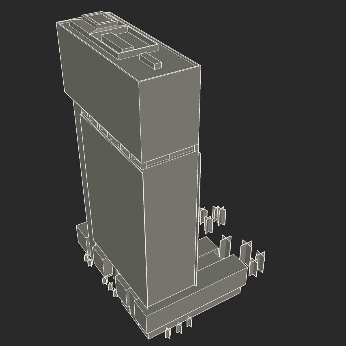 Brisbane Square Low-poly 3D model_10