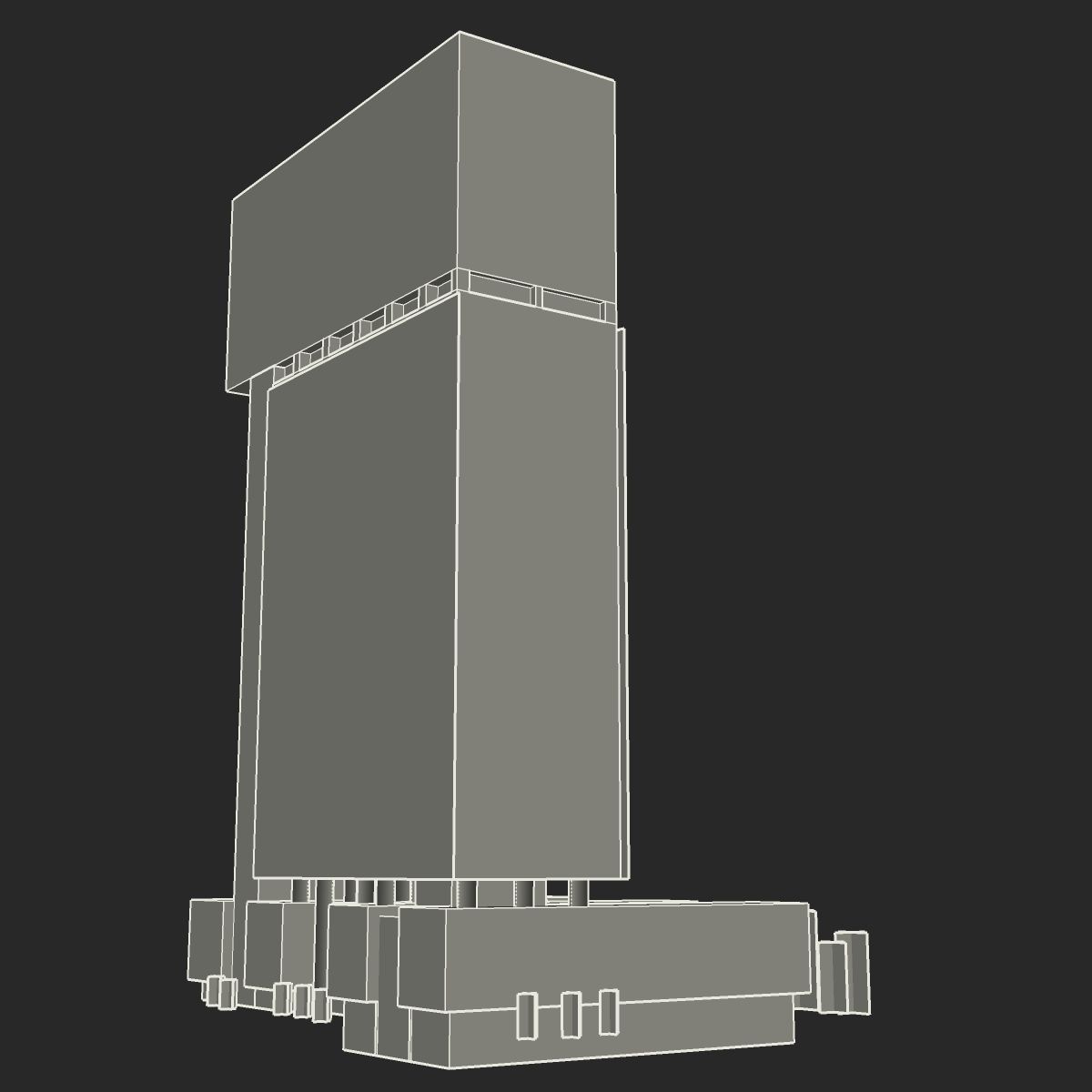 Brisbane Square Low-poly 3D model_11