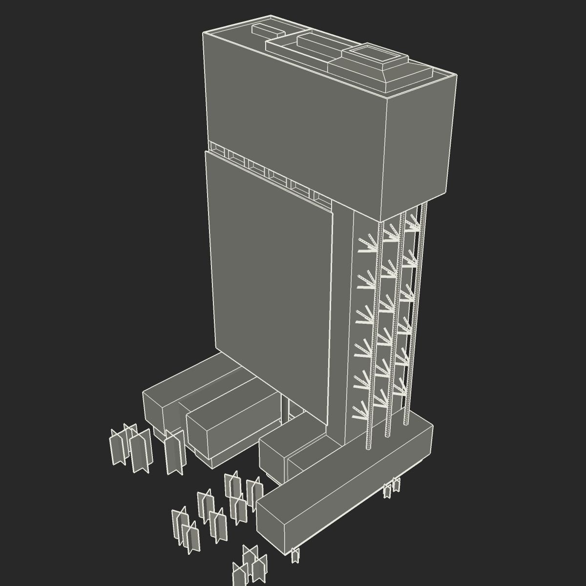 Brisbane Square Low-poly 3D model_5