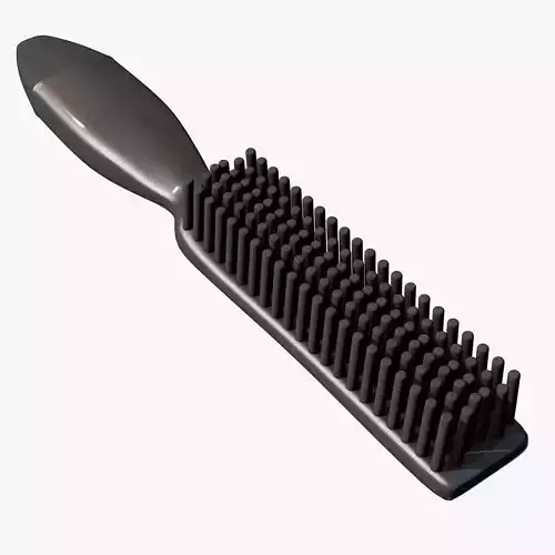 Black Dog Hair Brush  3D model