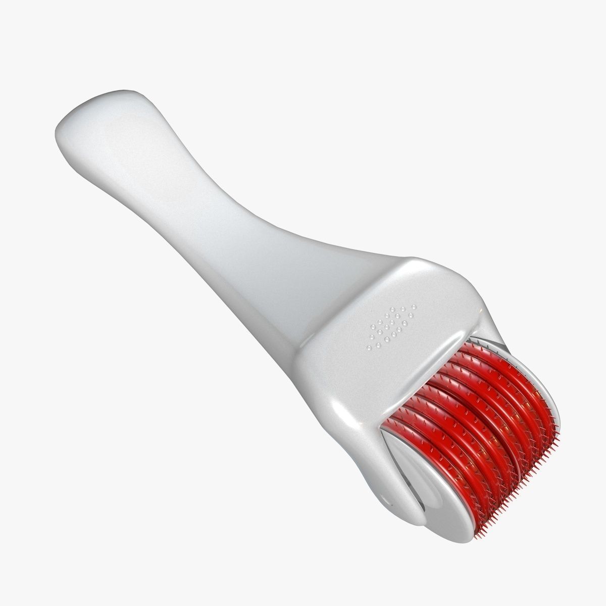 White DermaRoller 3D model_2