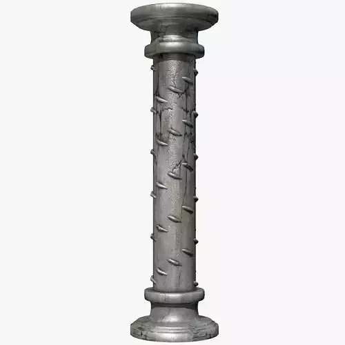Ancient Column Low-poly 3D model