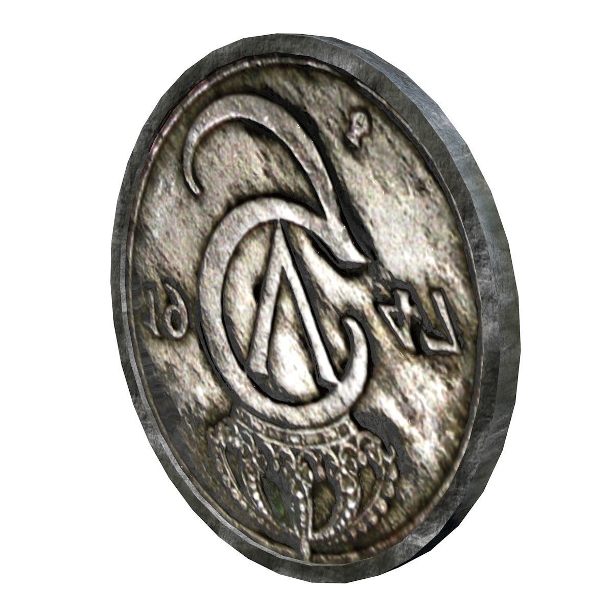 Historic Coins Low-poly 3D model_1