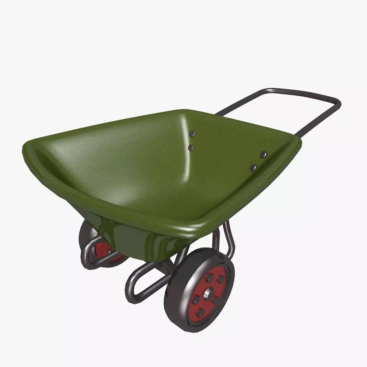 Cartoon Wheelbarrow  3D model_0
