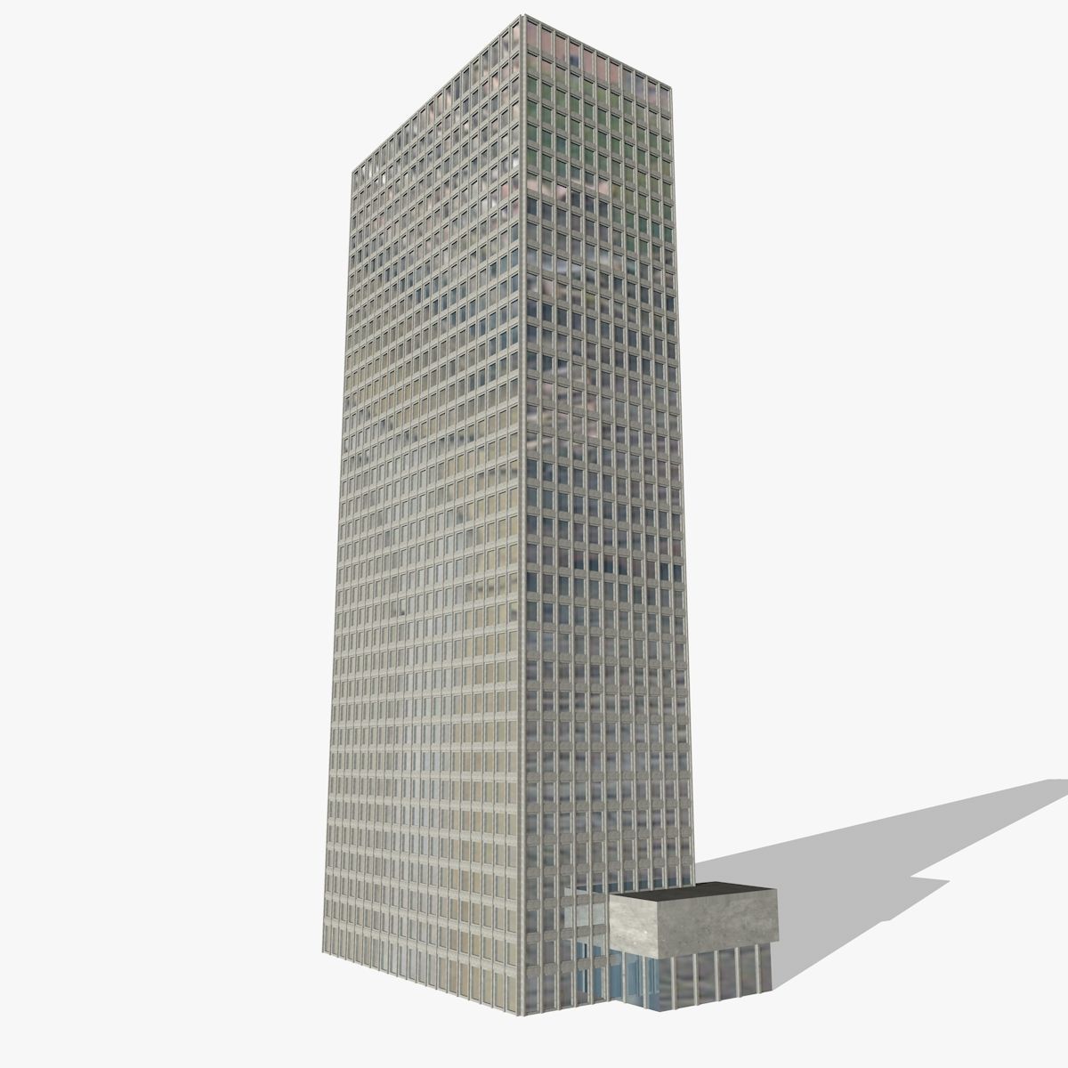 Two Skyscrapers  3D model_3