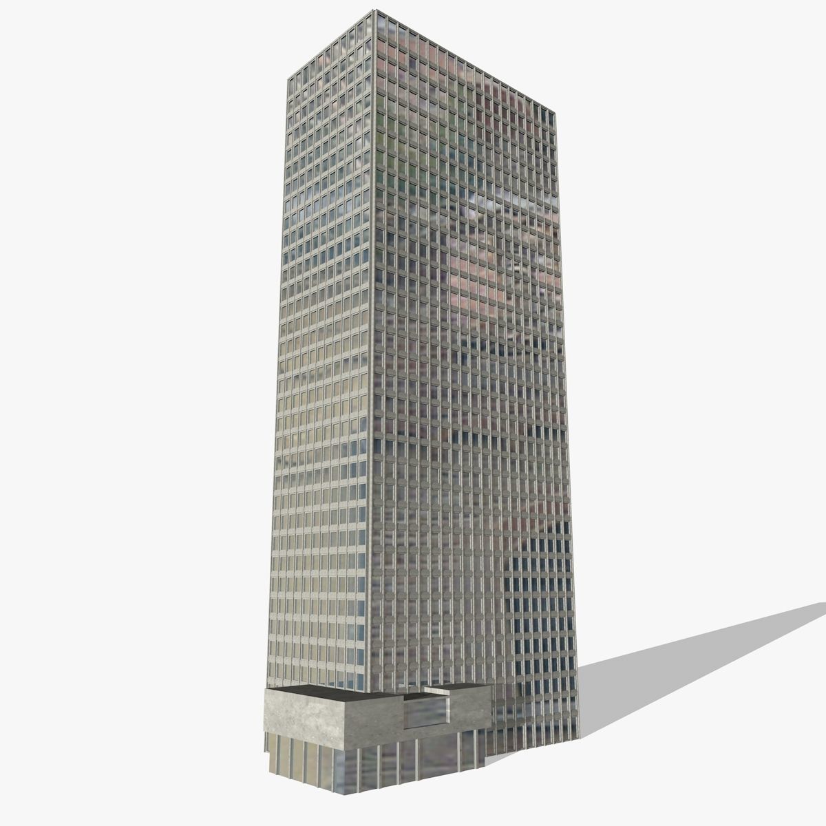 Two Skyscrapers  3D model_2