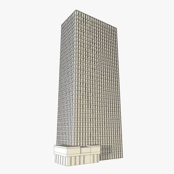 Two Skyscrapers  3D model_8