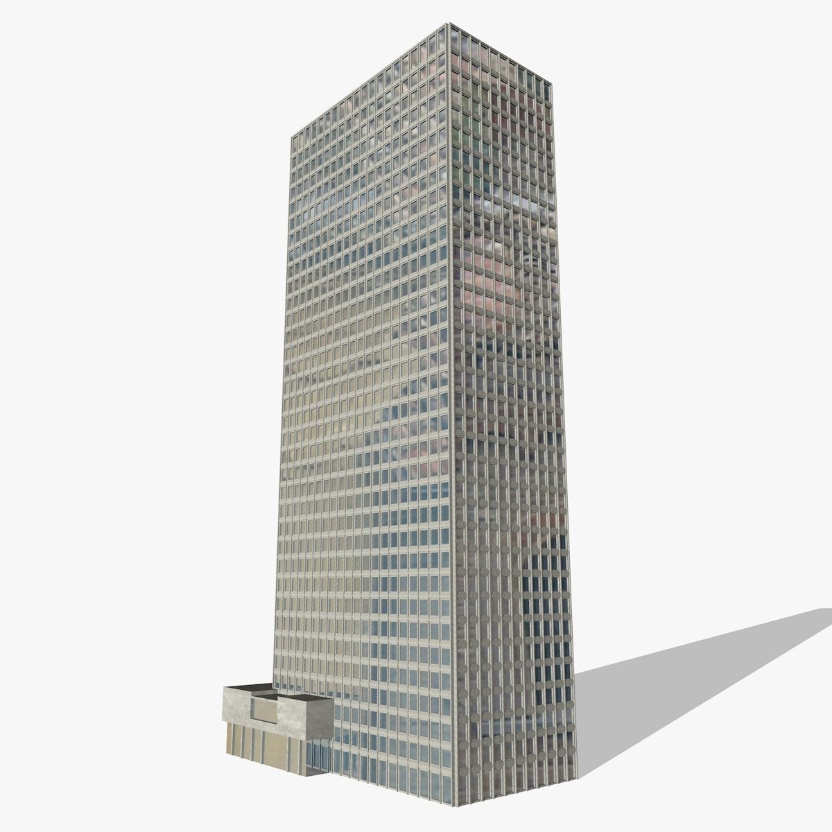 Two Skyscrapers  3D model_1