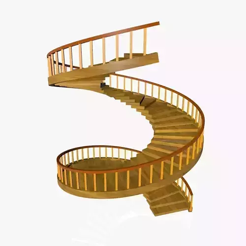 Spiral Wooden Stairs