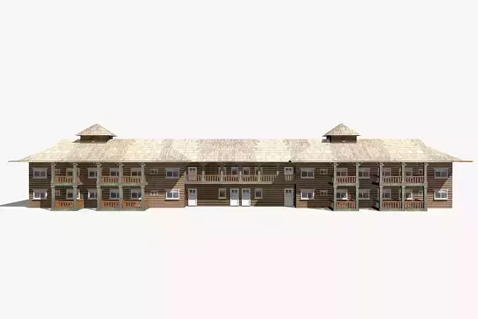 Hawaiian House Low-poly 3D model