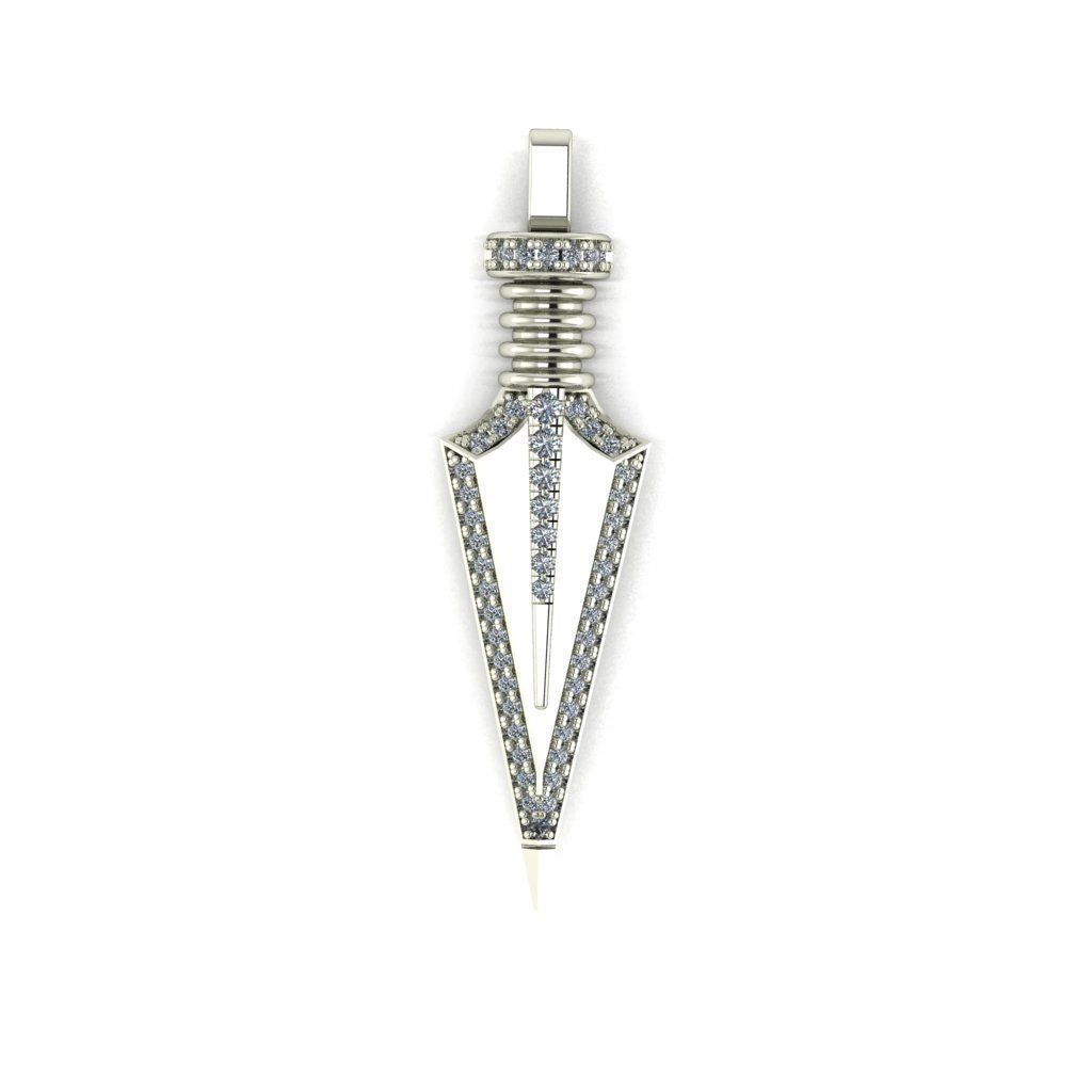 Arrowhead Pendant 1 3D print model_1