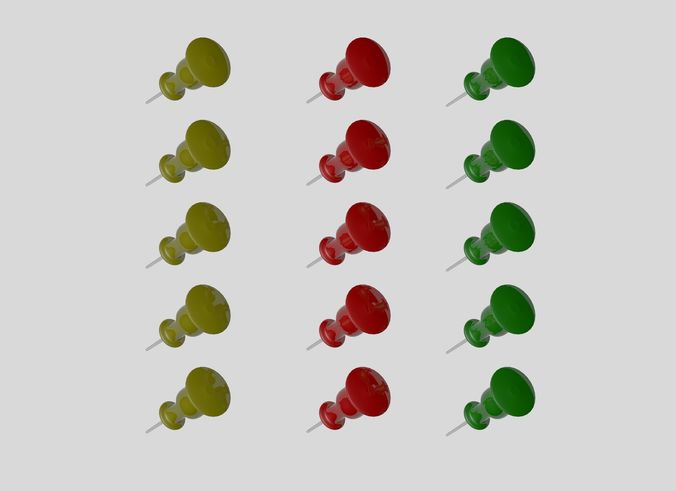 Thumb Tacks 3D model