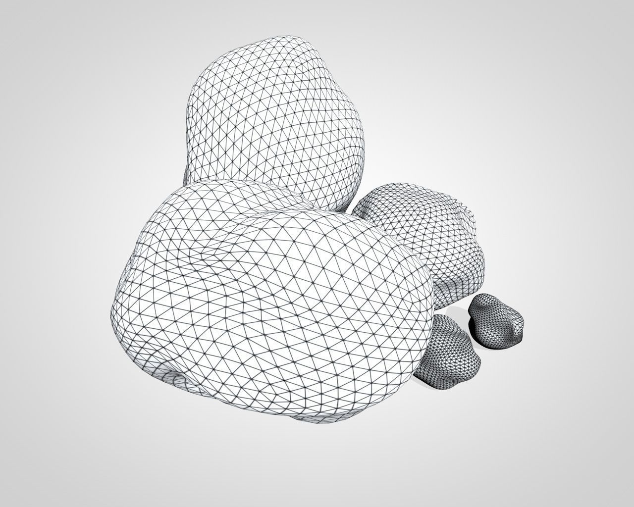 Stones rocks 3D model_8