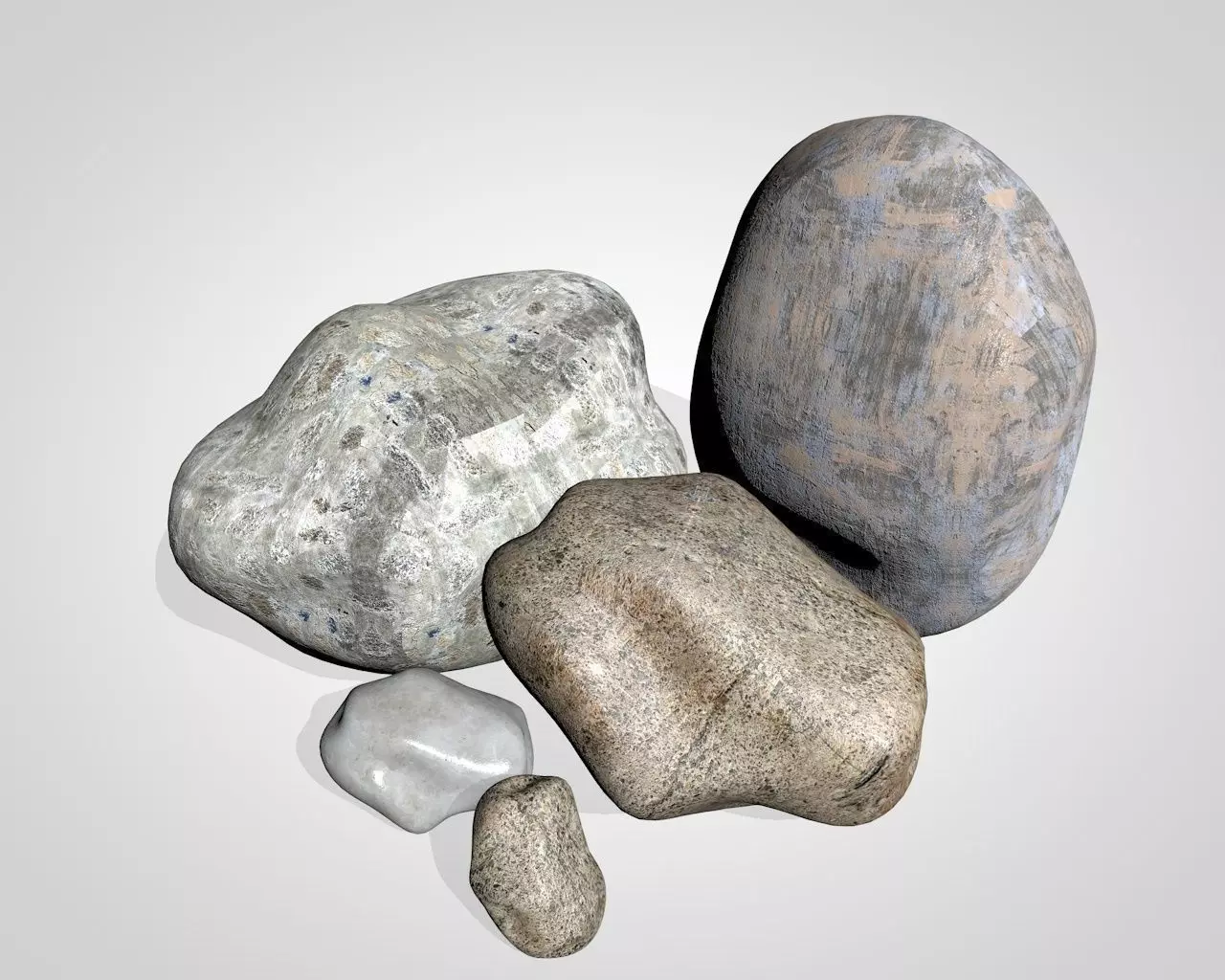 Stones rocks 3D model_0