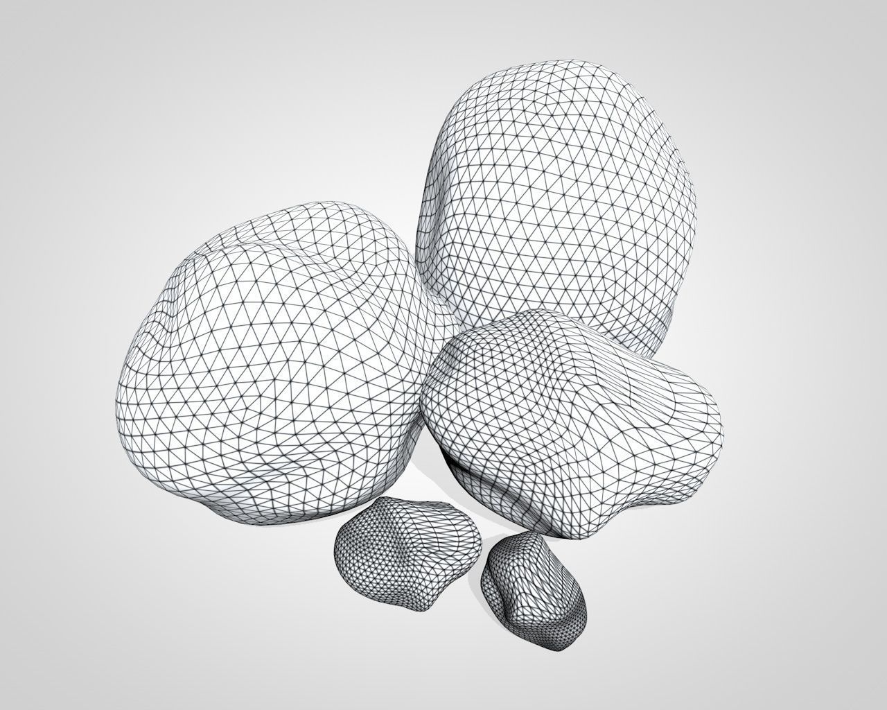 Stones rocks 3D model_9
