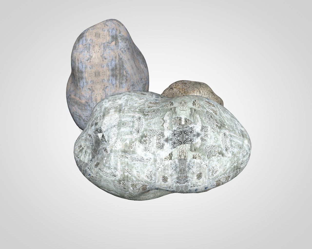Stones rocks 3D model_6