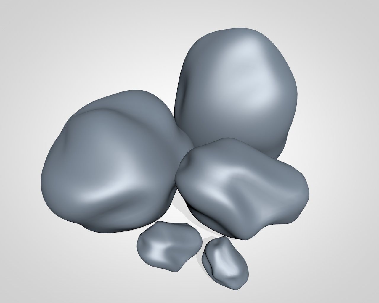 Stones rocks 3D model_7