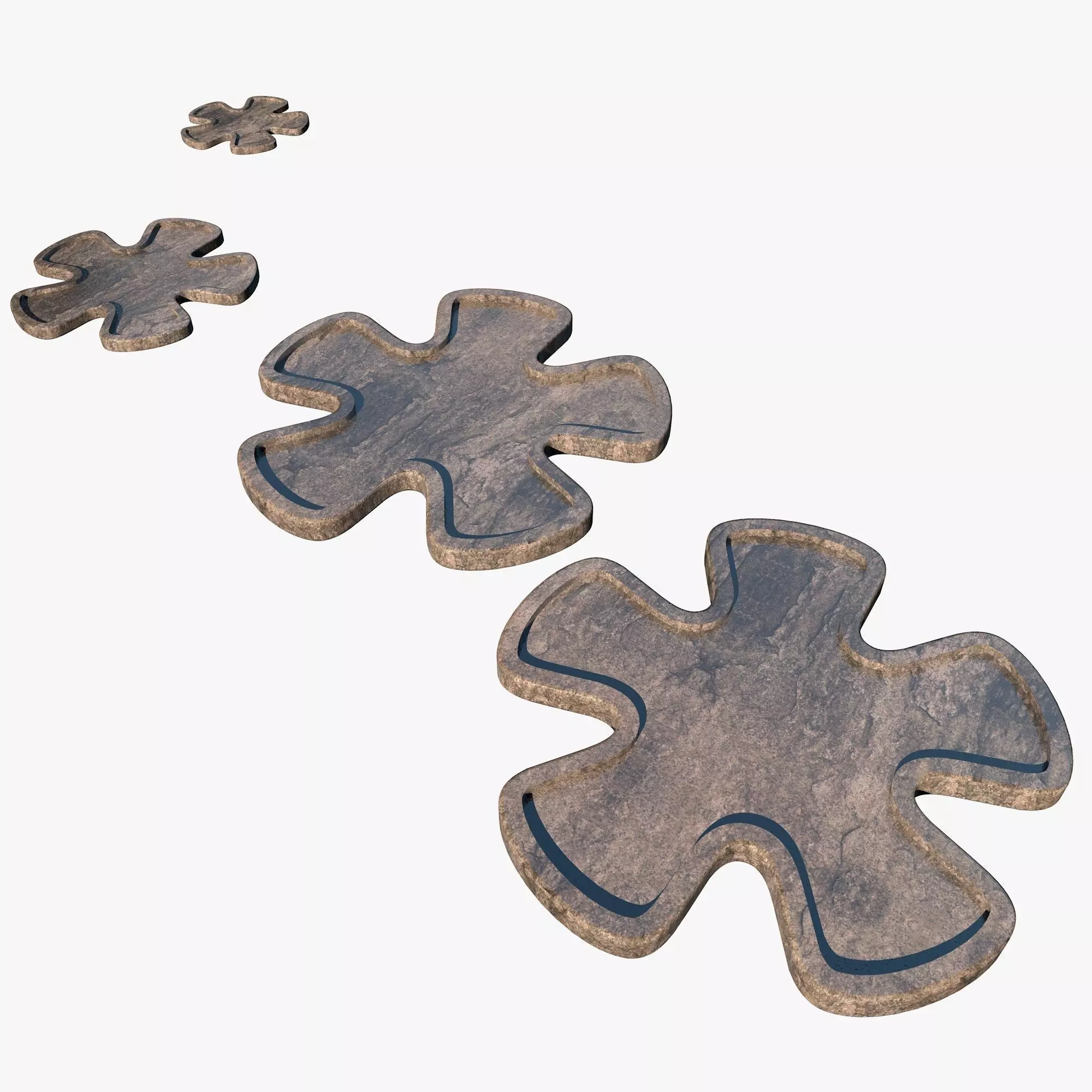 Stone Flowers 3D model_0