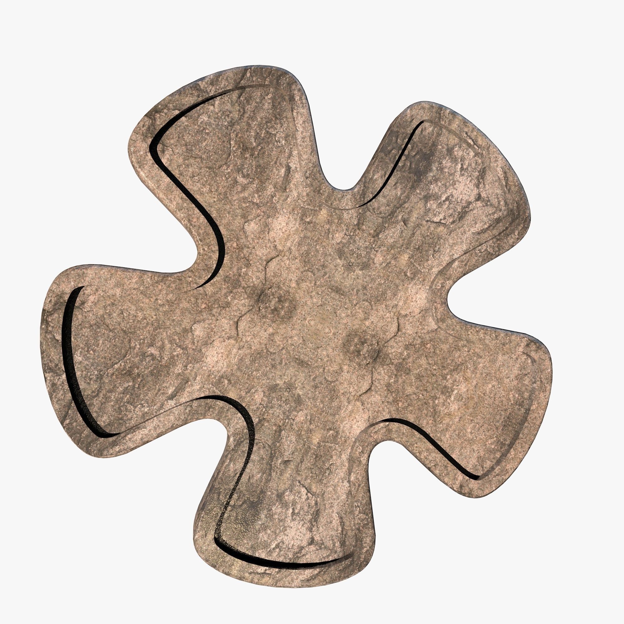 Stone Flowers 3D model_1