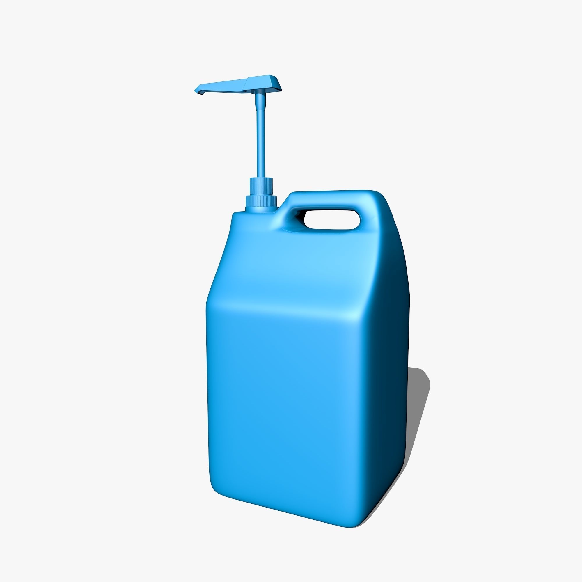 Blue Canister with Doser 3D model_4