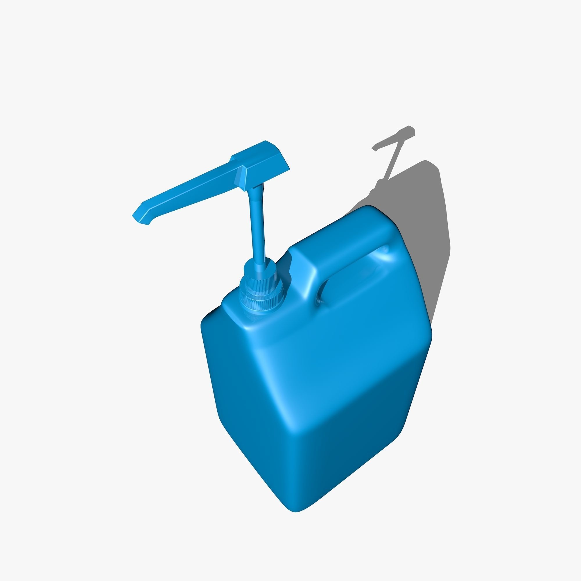 Blue Canister with Doser 3D model_5