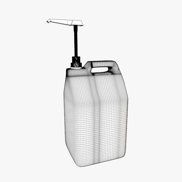 Blue Canister with Doser 3D model_8